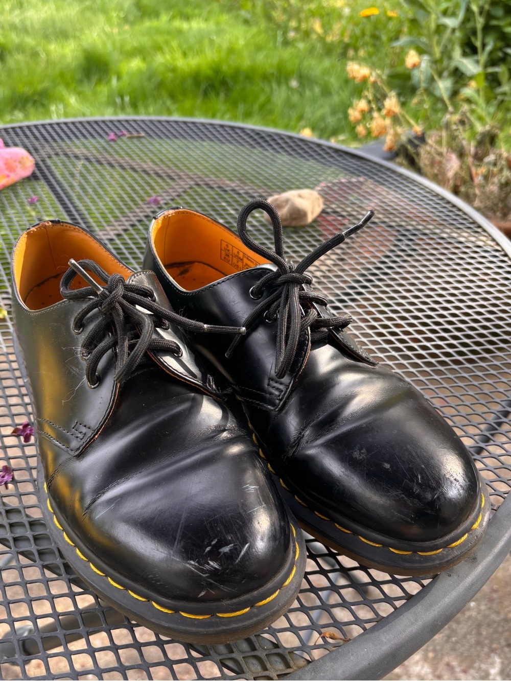 Leather Doc Martens (Dr. Martens) Oxfords - Black
